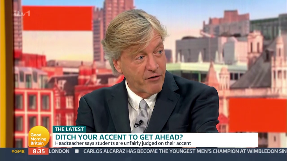 Richard Madeley has revealed his real voice