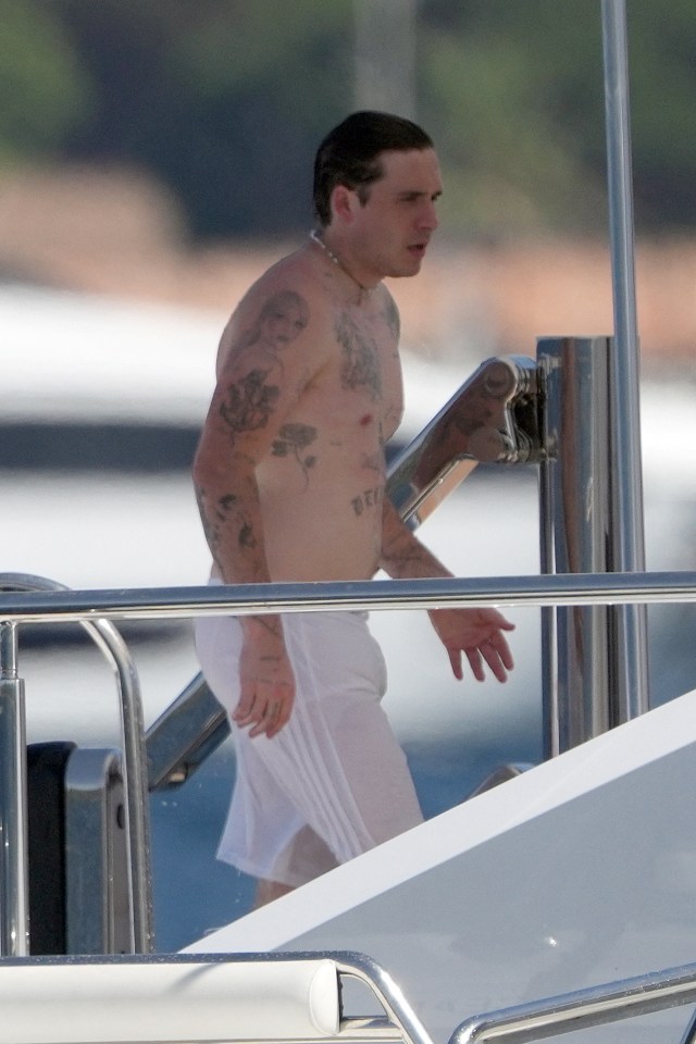 He was spotted on a luxury yacht