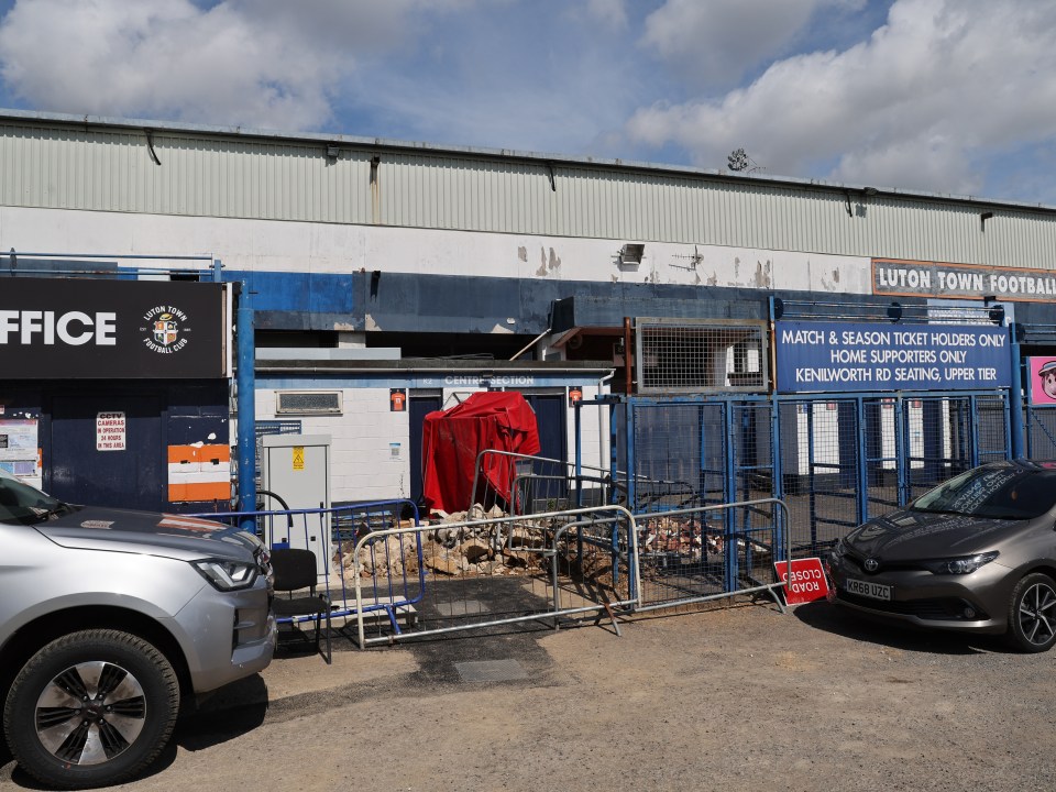 Luton are having to rebuild much of the Bobbers Stand