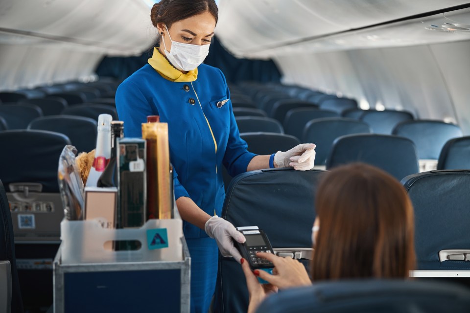 A flight attendant has revealed how they feel about people asking for extra snacks (stock image)