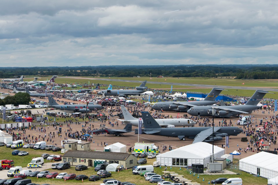 The International Air Tattoo at RAF Fairford in Gloucestershire