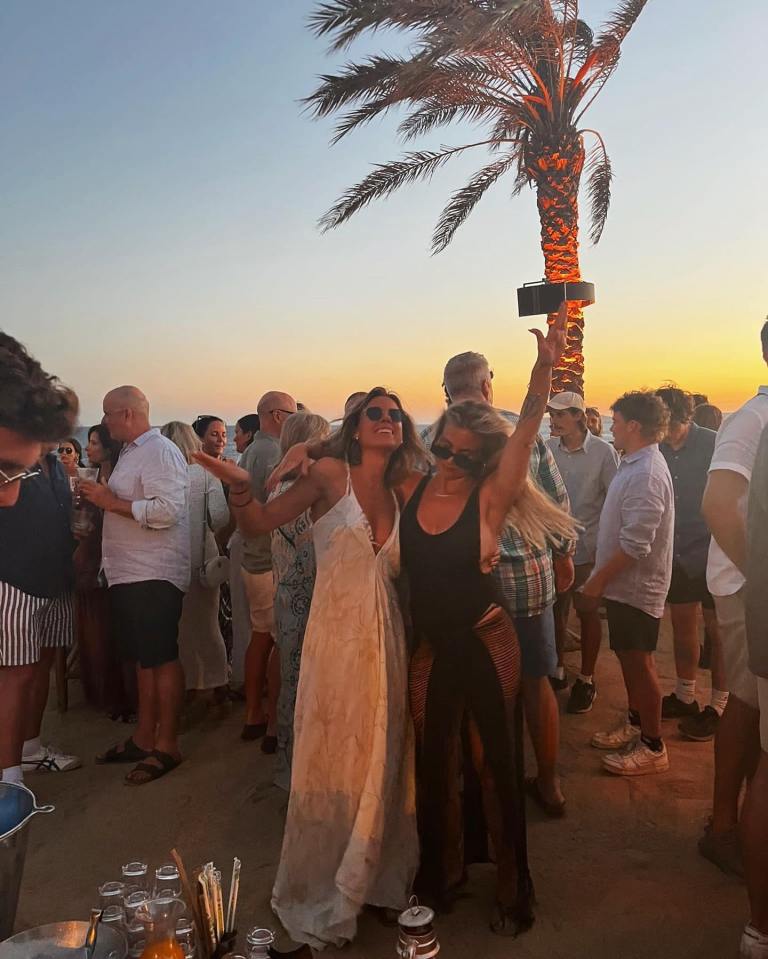 Maja and her pals partied the night away at plush beach club Scorpios