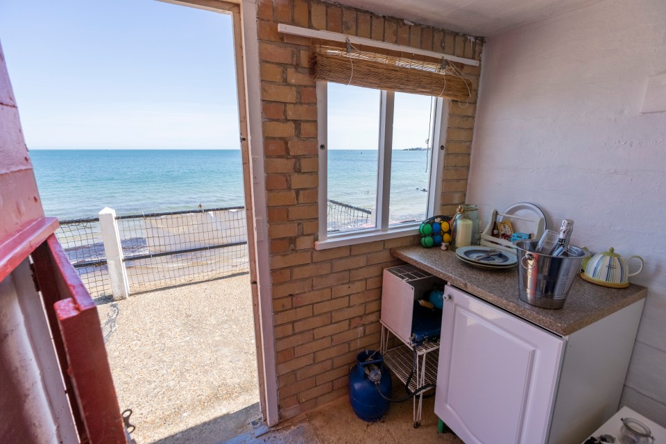 The one-room hut has 45 square feet of living space