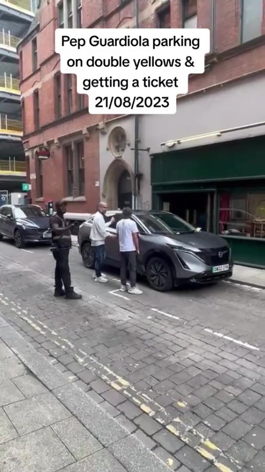 The Spaniard had a hilarious exchange with traffic warden