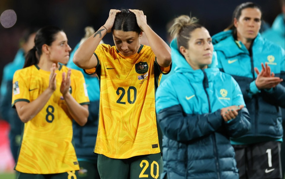 Kerr and her Australian team-mates were left devastated