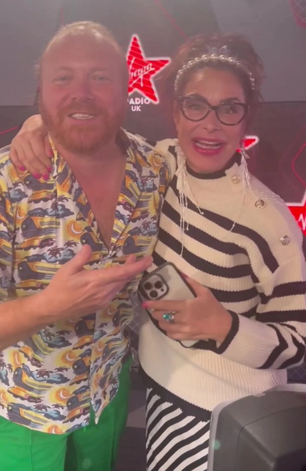 She appeared with Leigh Francis on his show on Virgin Radio