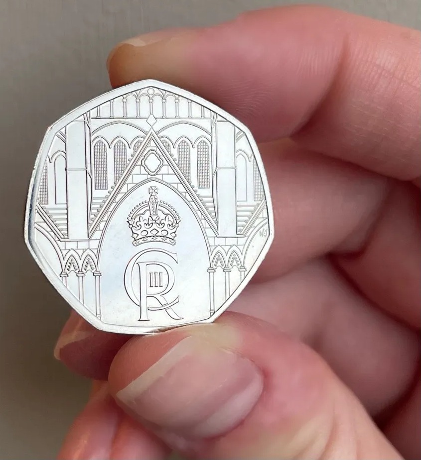 The newest coin to enter circulation is the Coronation 50p