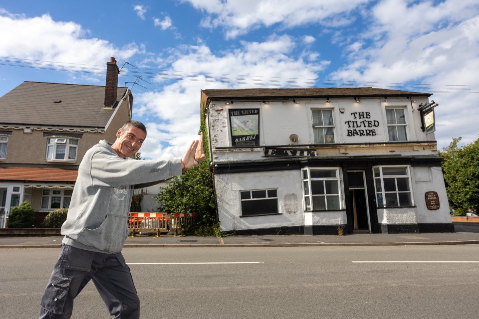 The Tilted Barrel has been crowned Britain's new wonkiest pub