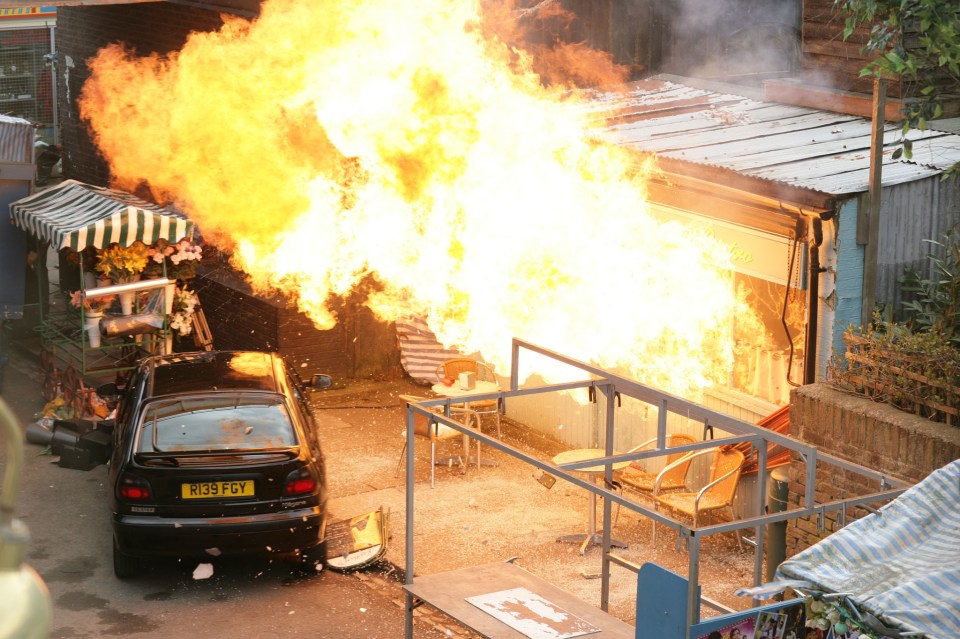 A catastrophic fire will rip through Albert Square and leave Kathy’s Cafe destroyed