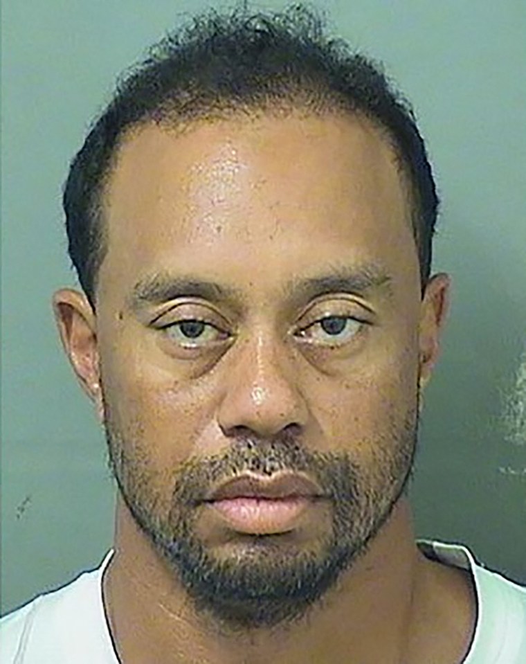 Tiger Woods' mugshot went viral in May 2017