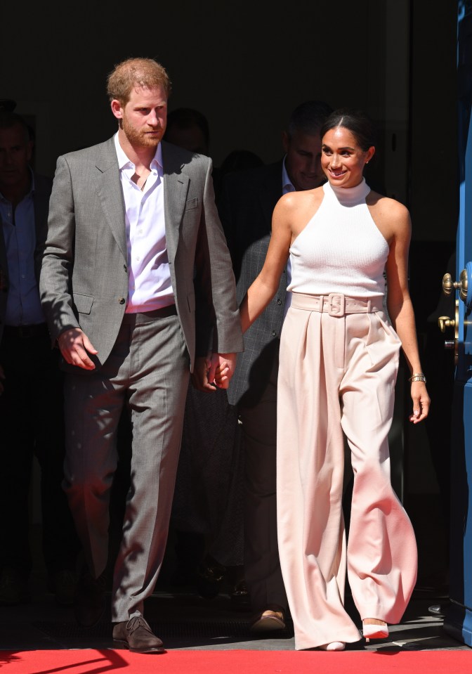 Harry and Meghan during the Invictus Games launch last year