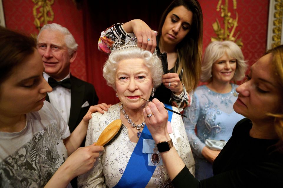 There are 23 waxworks of Queen Elizabeth II at Madame Tussauds