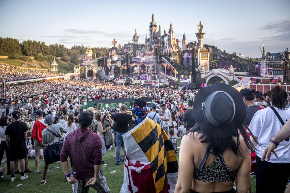 Lando and pal Max Verstappen flew into Belgium for the Tomorrowland festival