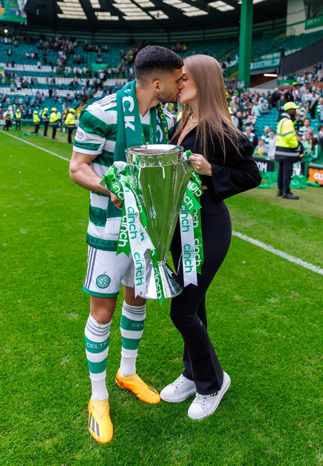 He celebrated with his model girlfriend at the end of the season