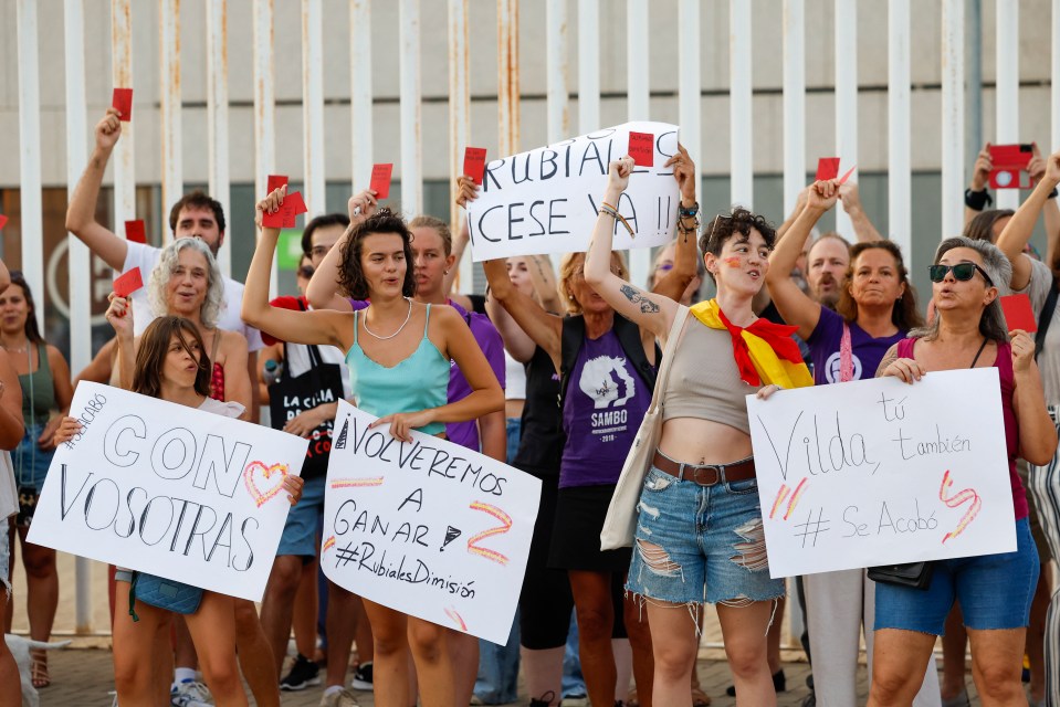 The Spanish public came out in force to protest against