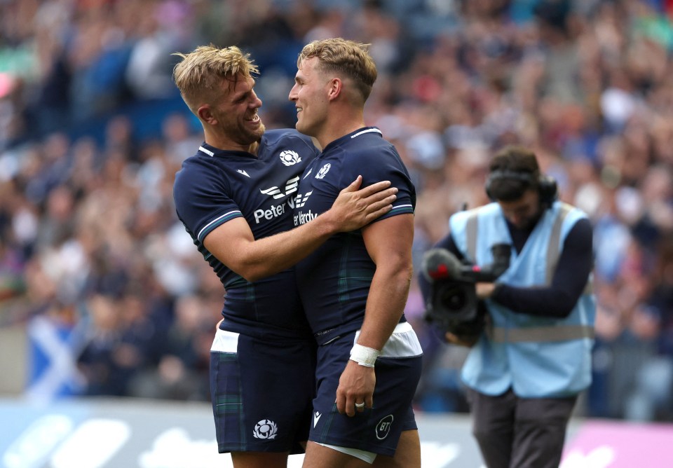 Scotland dismantled Georgia in a Rugby World Cup warm-up match