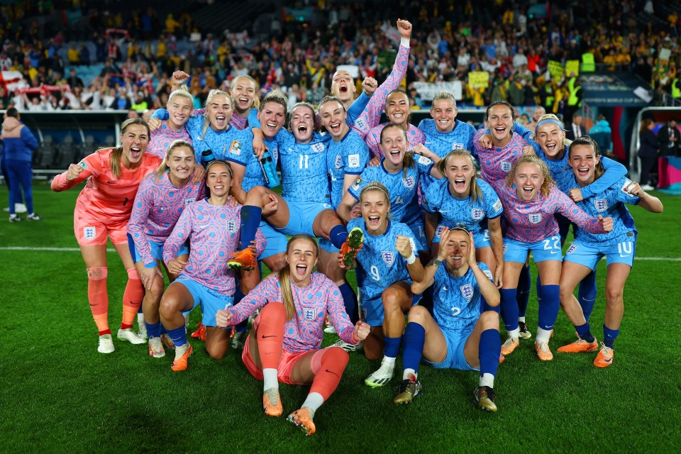 But she was overcome with emotion as the Lionesses made it to their first World Cup final