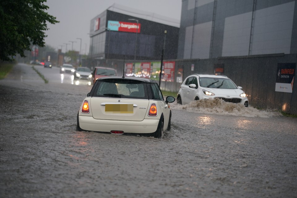 Three flood alerts are in place at the moment - warning of downpours like Speke, Liverpool dealt with earlier this week