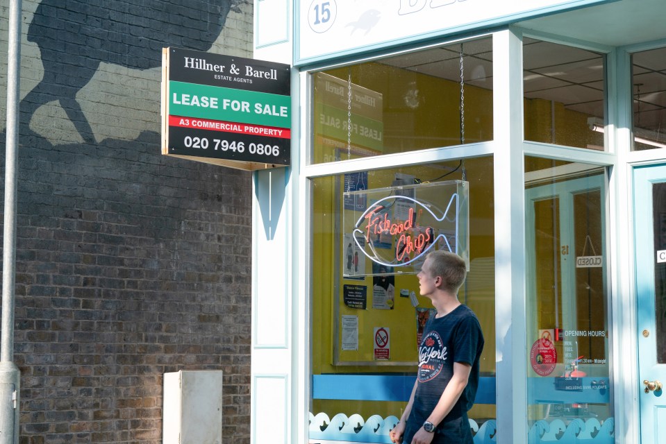 He finds out that his grandmother Kathy Beale is selling the local chippy