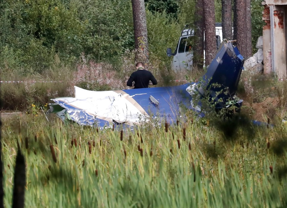 The plane was reduced to a heap of mangled metal