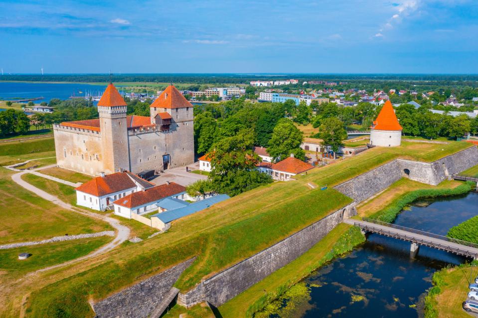 The Kuressaare Castle is the main tourist attraction in the area