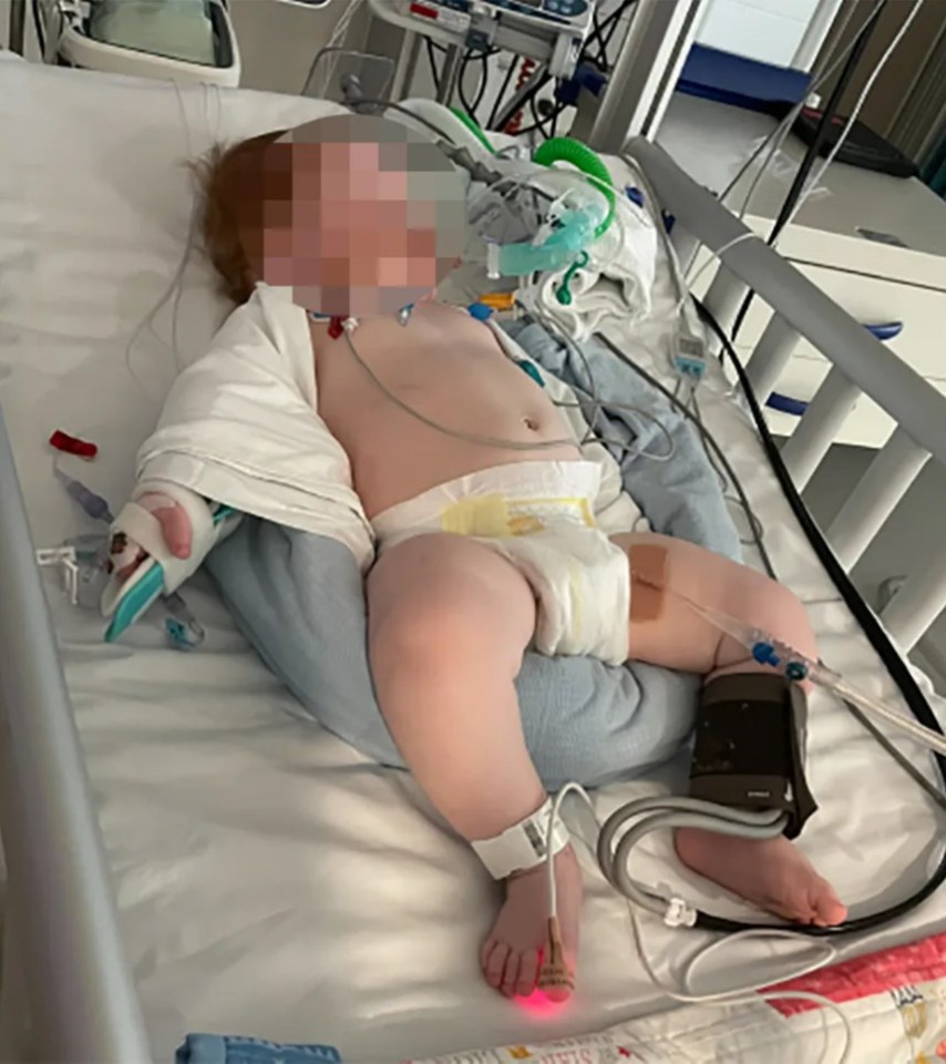 Little Casper contracted bronchiolitis - a common chest infection