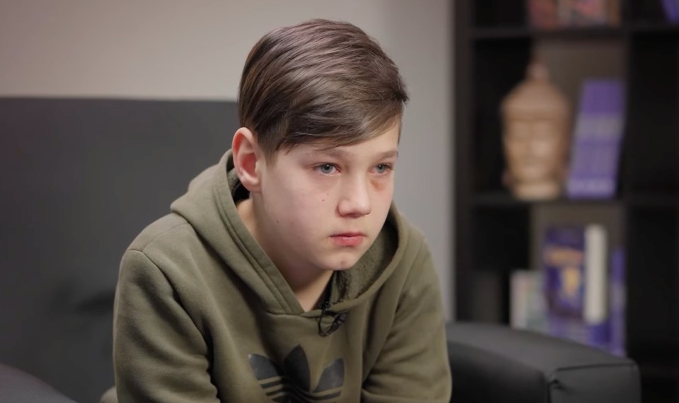 Sashko was only 11 when he was ripped away from his mum