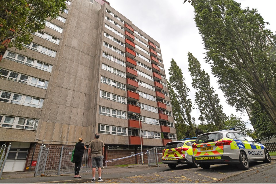 The tragedy occurred at a block of flats in Portsmouth