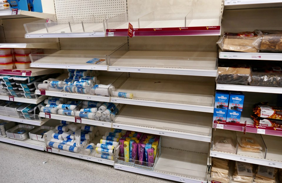 Wilko in Broad Street Mall, Reading has seen its shelves get emptier since the news broke.