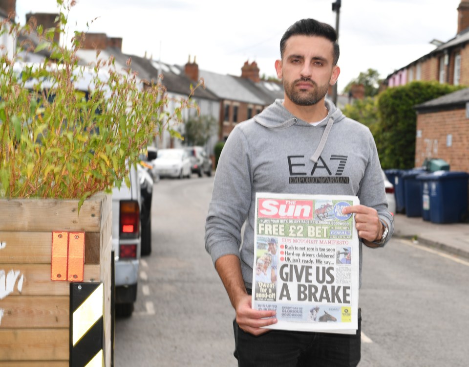 Hamed Panahi, 32, added: 'It has made life extremely difficult for my customers. Bollards now block the roads'