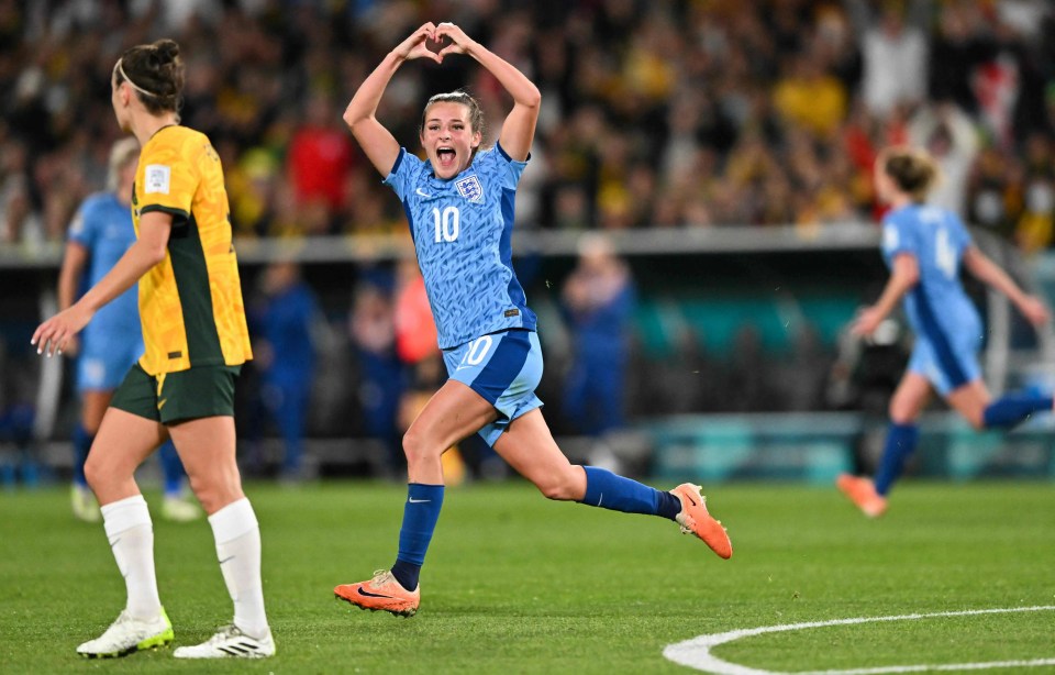 The sensational strike gave the Lionesses the lead at the break