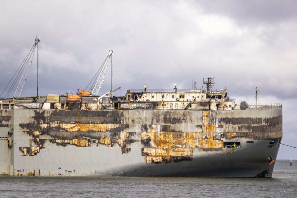 A fire broke out onboard the 'Fremantle Highway' on July 26