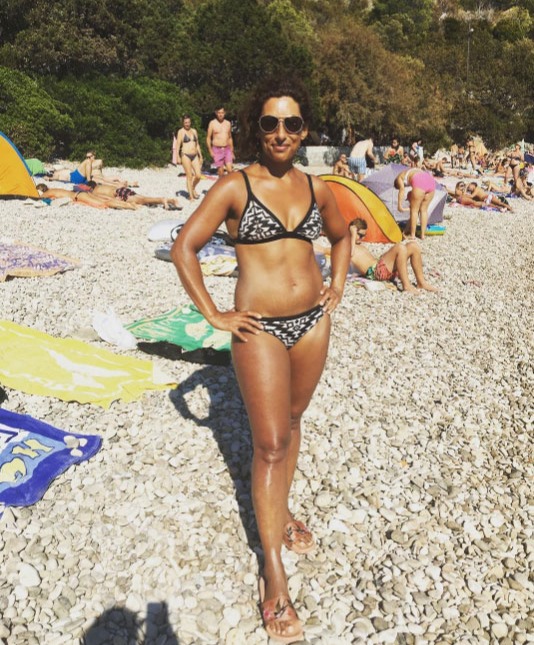 The star is no stranger to a bikini snap