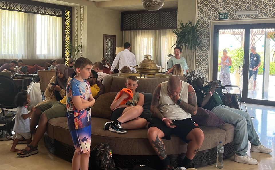 Luke Morrison-Williams and his two kids are stranded at a hotel in Hurghada with a return flight in nine days