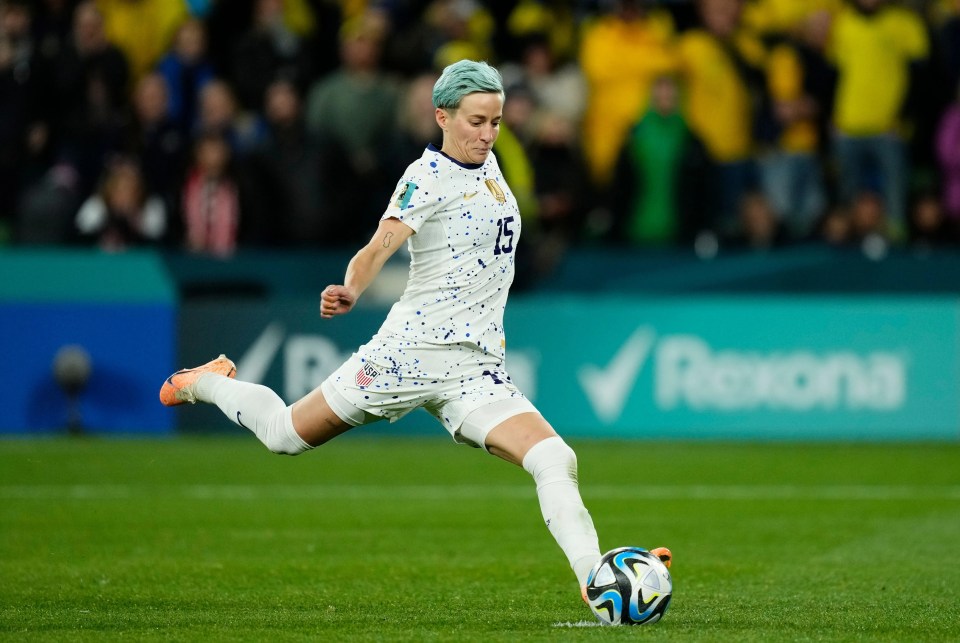 Megan Rapinoe missed a penalty during Sweden v USA