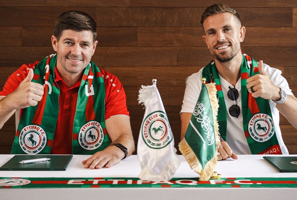 Steven Gerrard signed Jordan Henderson for Al-Ettifaq