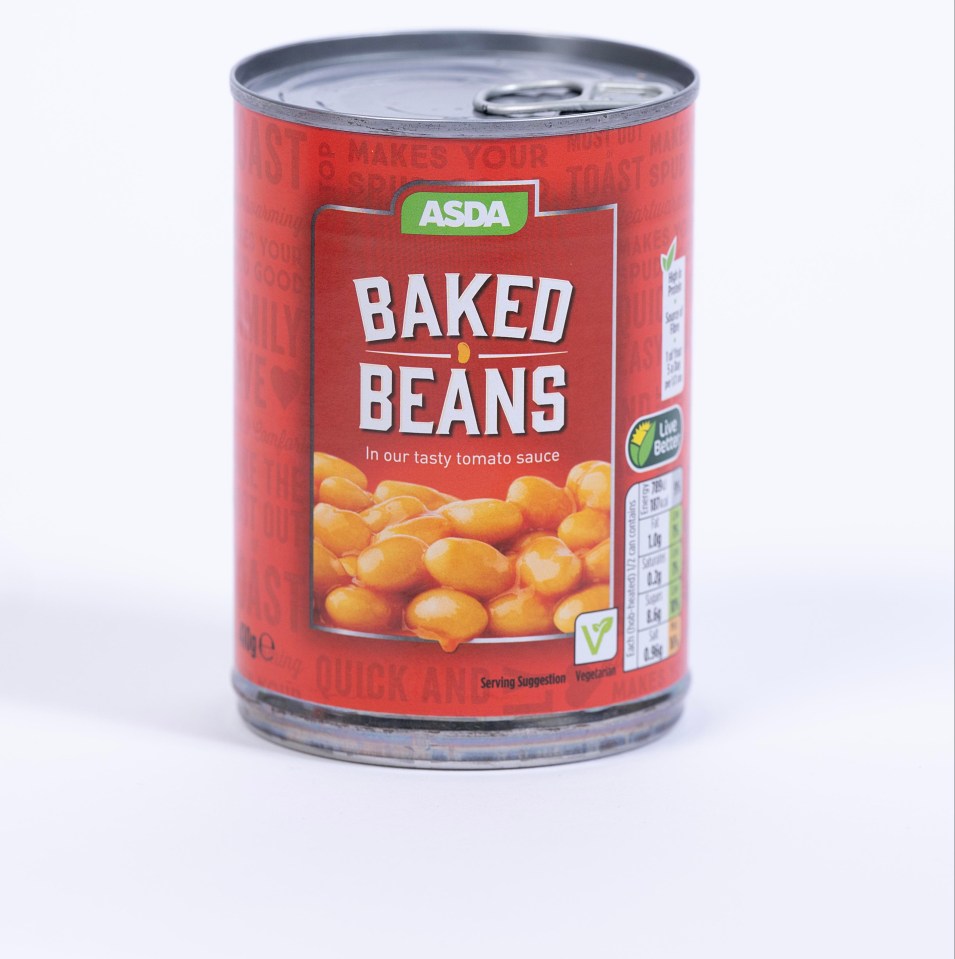 The tin of Asda beans had a great taste and were good value too