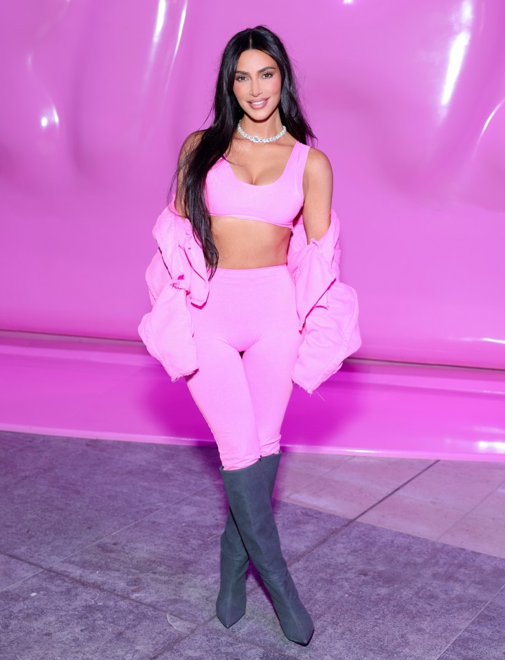 LOS ANGELES, CALIFORNIA - FEBRUARY 08: Kim Kardashian attends the SKIMS Valentine's Shop Pop-Up at Westfield Century City on February 08, 2023 in Los Angeles, California. (Photo by Stefanie Keenan/Getty Images for SKIMS)