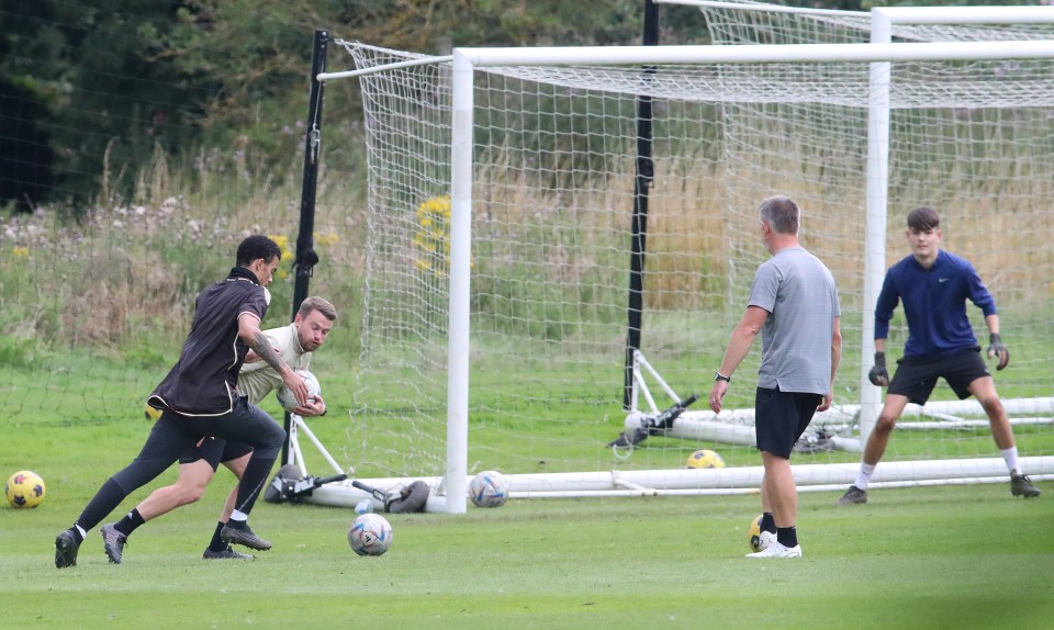 Mason Greenwood took part in a private training session overseen by a personal trainer