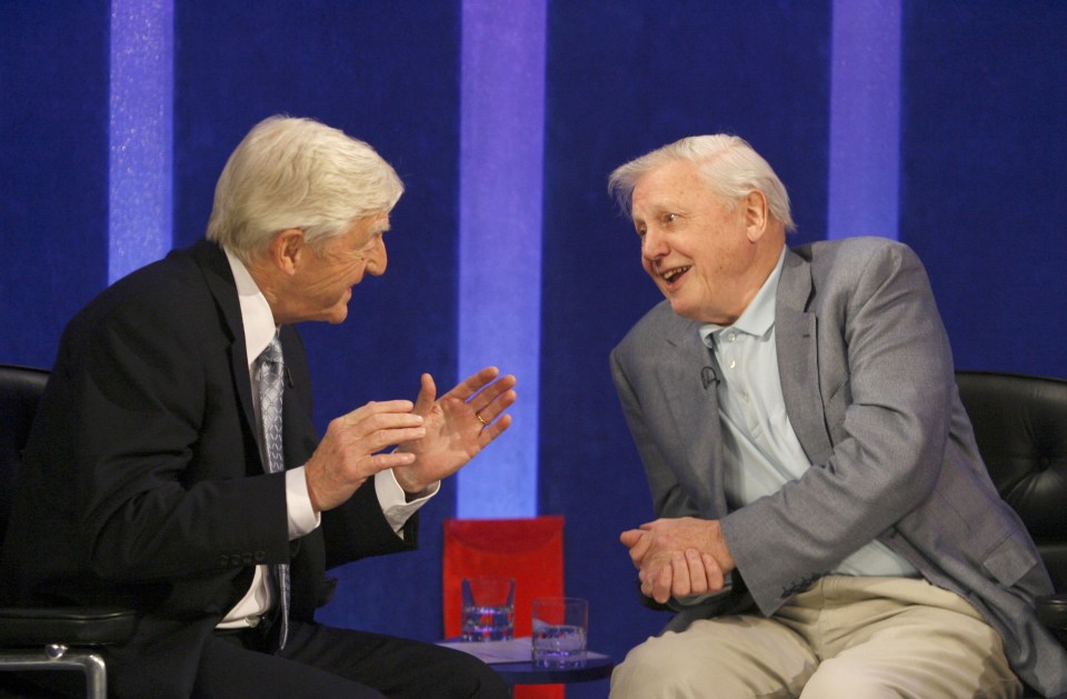 David Attenborough said being interviewed by Parky was like 'meeting a friend'