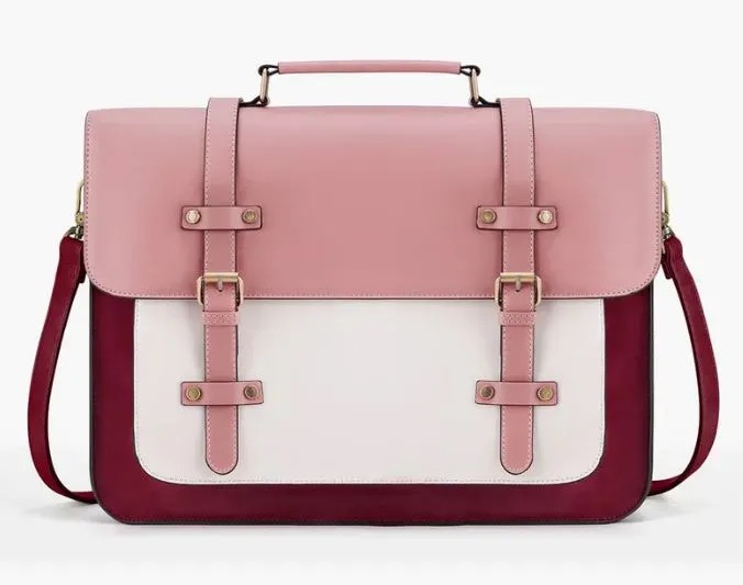 The satchel is heavy duty and practical and says you love things that are hard-wearing