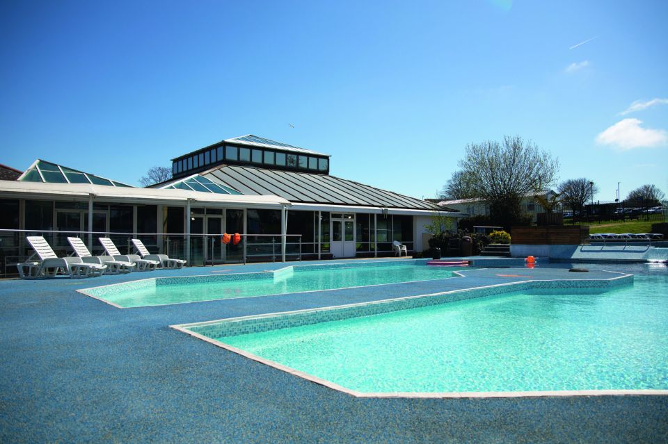 The holiday park also has two swimming pools