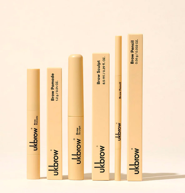 SUN ON SUNDAY - YOU BEAUTY : //www.uklash.com/products/brow-trio-set / three-piece Ukbrow collection contains brow pencil, £12.99,  brow pomade, £12.99, and medium-hold, clear gel Brow Sculpt, £14.99. from uklash.com