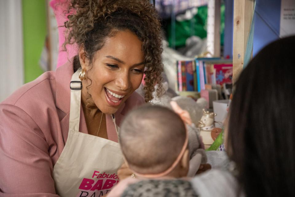 Leona Lewis meets Mum Stephanie with six-month-old Amelia*.</p>
<p>Stephanie heard about Little Village baby bank through a relative and then was able to get referred herself. She works for the NHS but is currently on maternity leave. As a mum of four, she says the cost of living crisis has been extremely difficult but the baby bank really helped her. She said: “The way they treated me when I walked in was amazing.”