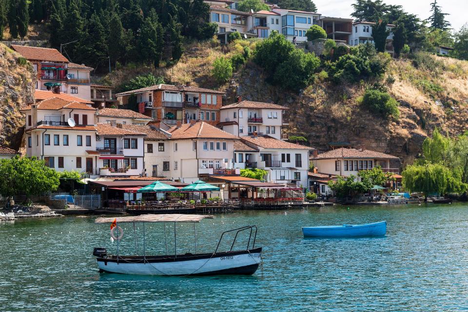 The sea-like size of Lake Ohrid makes it ideal to take a boat trip