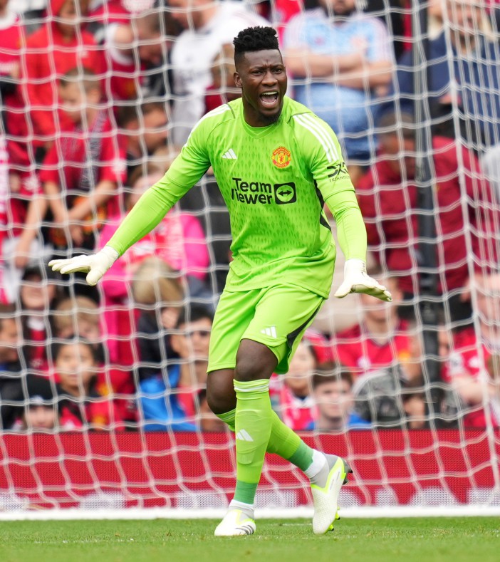 Andre Onana will make his Manchester United debut against Wolves in the Premier League next Monday