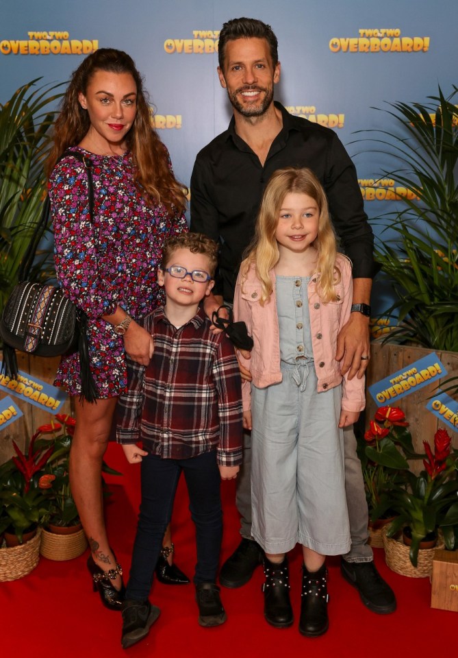 Michelle with husband Hugh and their children AJ and Faith