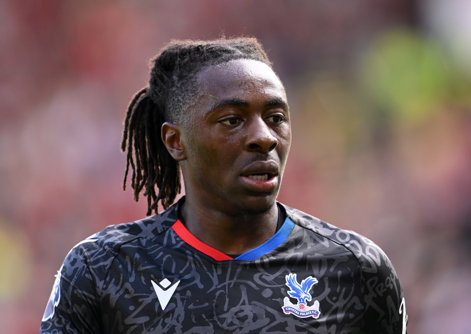 SHEFFIELD, ENGLAND - AUGUST 12: Eberechi Eze of Crystal Palace looks on during the Premier League match between Sheffield United and Crystal Palace at Bramall Lane on August 12, 2023 in Sheffield, England. (Photo by Laurence Griffiths/Getty Images)