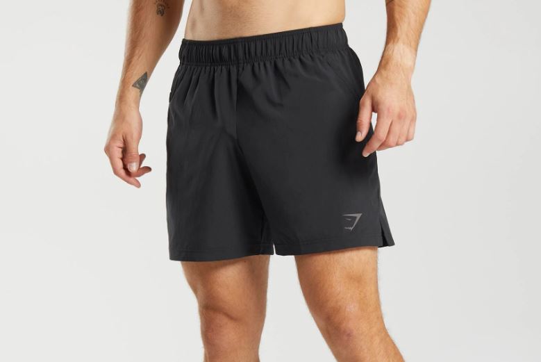 Black Gym-Shark shorts.