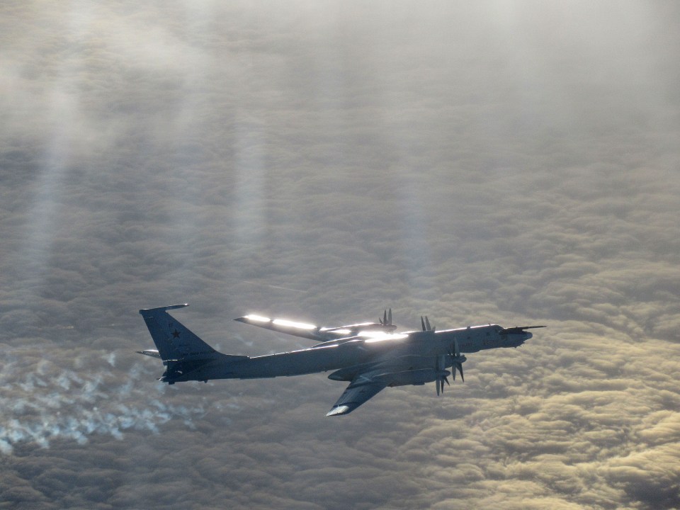 RAF Typhoon FGR4 fighters from RAF Lossiemouth were scrambled from Quick Reaction Alert (North) to intercept Russian Tupolev Tu-142 maritime reconnaissance and anti-submarine warfare (ASW) aircraft, NATO name 'Bear F'.